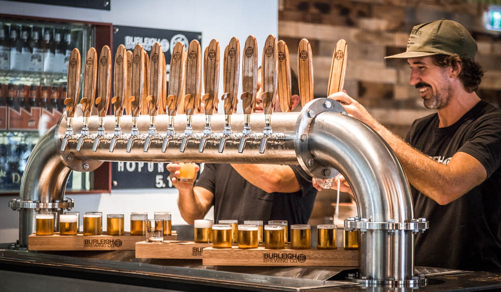 Burleigh Brewing Co - Gold Coast brewery exterior and tasting room atmosphere